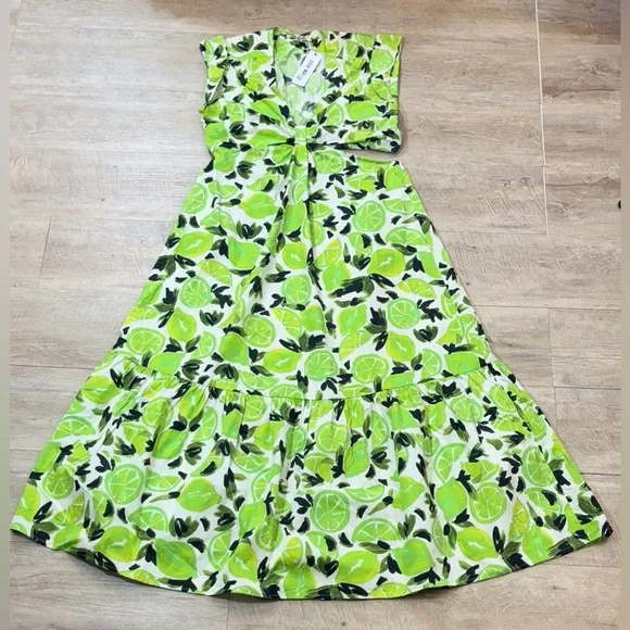 NWT Steve Madden Amanda Cotton Midi Dress Size Large - Picture 3 of 9